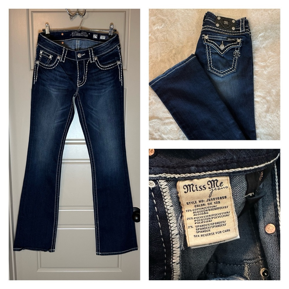 Miss Me jeans. Boot cut denim blue jeans, size 29